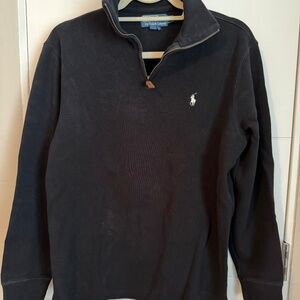 MENs_Polo by Ralph Lauren Half-Zip Sweater Classic (Navy - Medium)